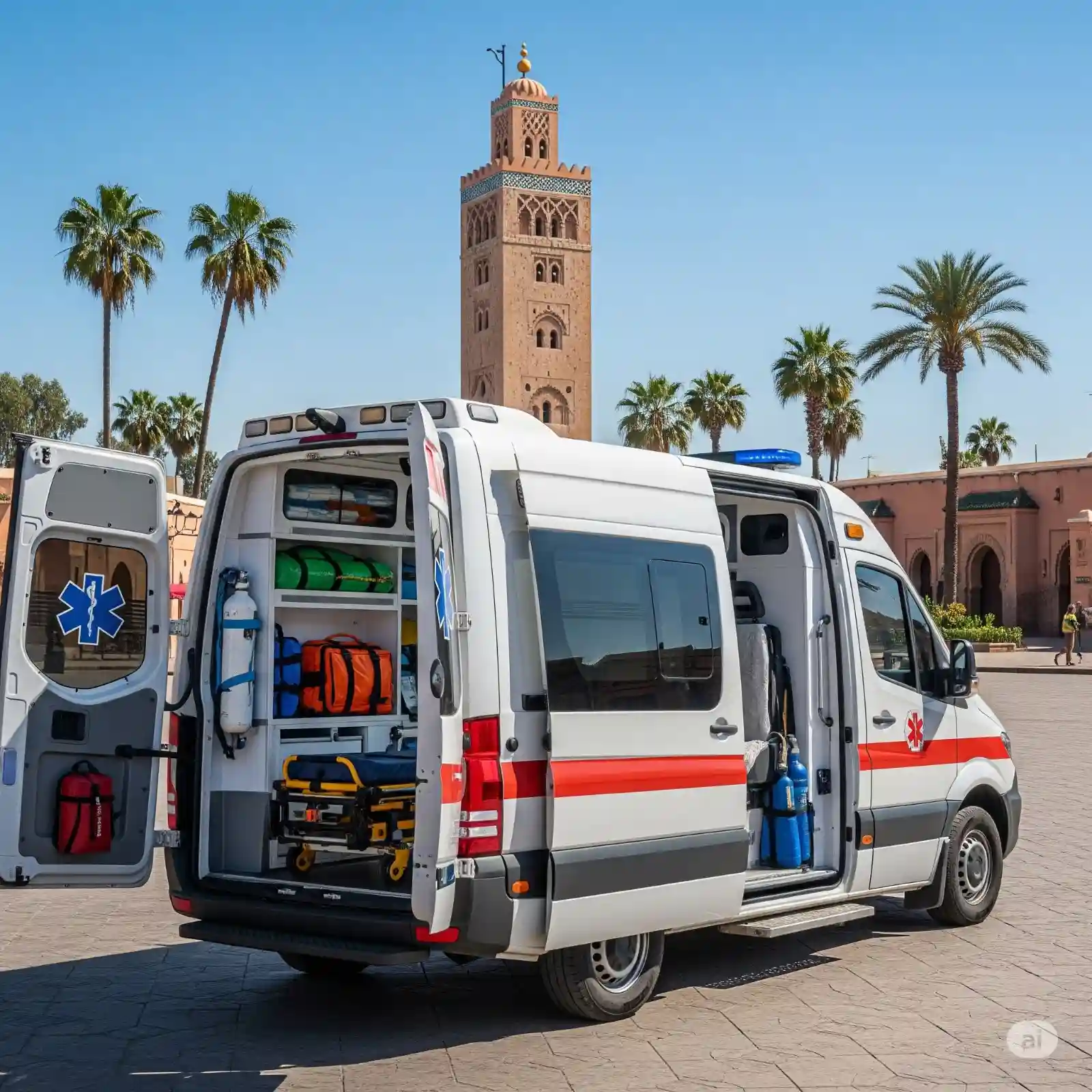 Ambulance vue arrière